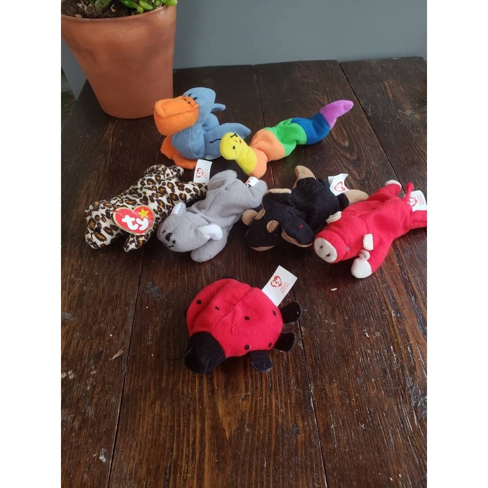 1990s TY Teenie Beanies McDonalds Happy Meal Toy Lot vintage bean bag plush‎